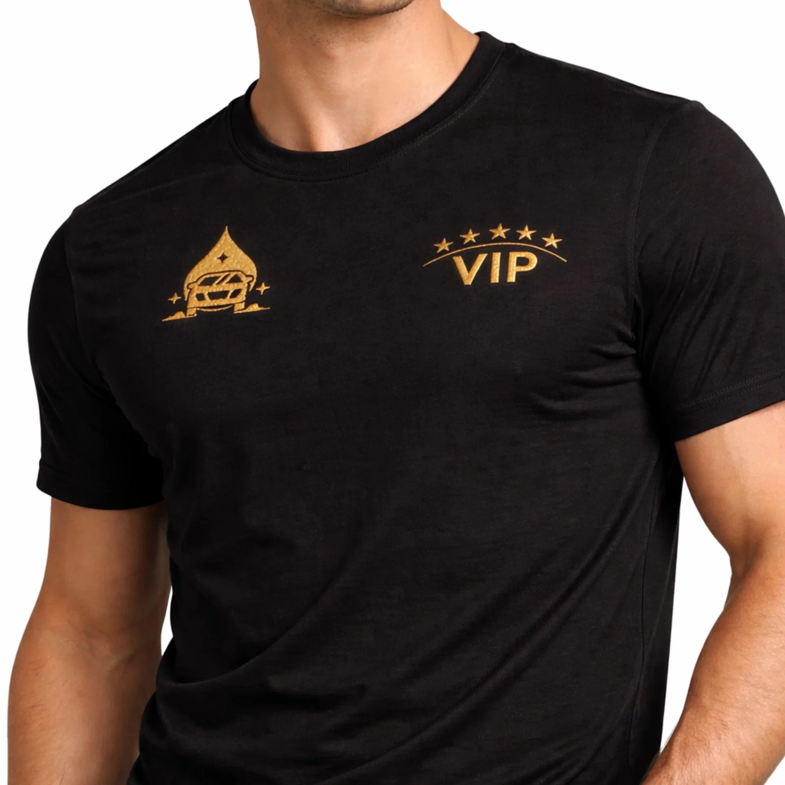 VIP Cotton T-Shirt - Black